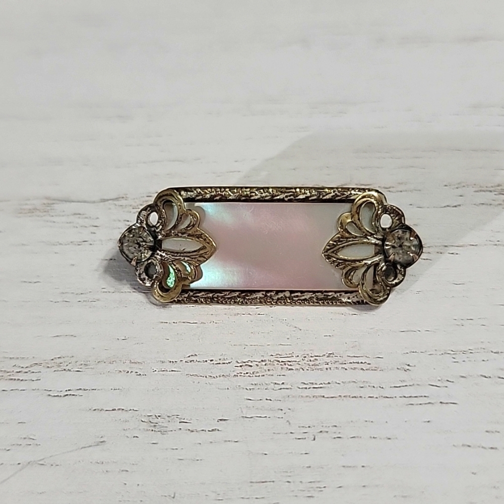 Antique Victorian Edwardian Rectangular Mother Of… - image 2